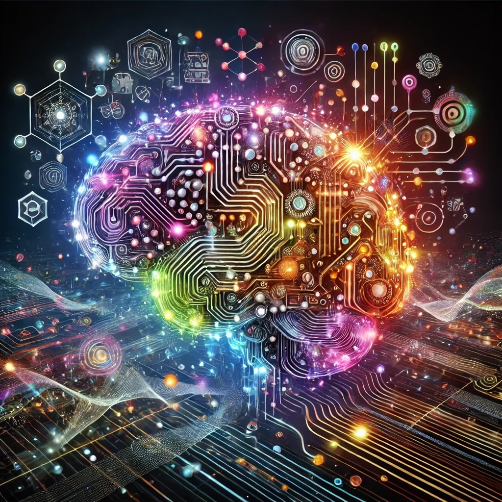 An artistic representation of artificial general intelligence (AGI)